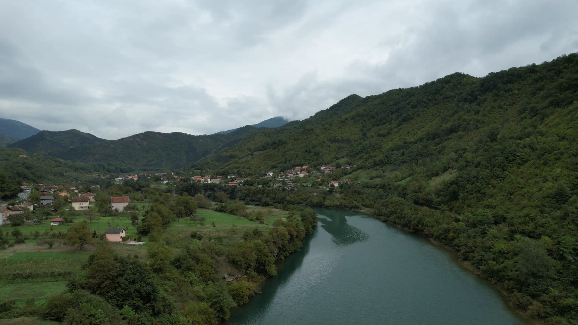 Bosnia and Herzegovina landscape showing the geological terrain of the Balkans